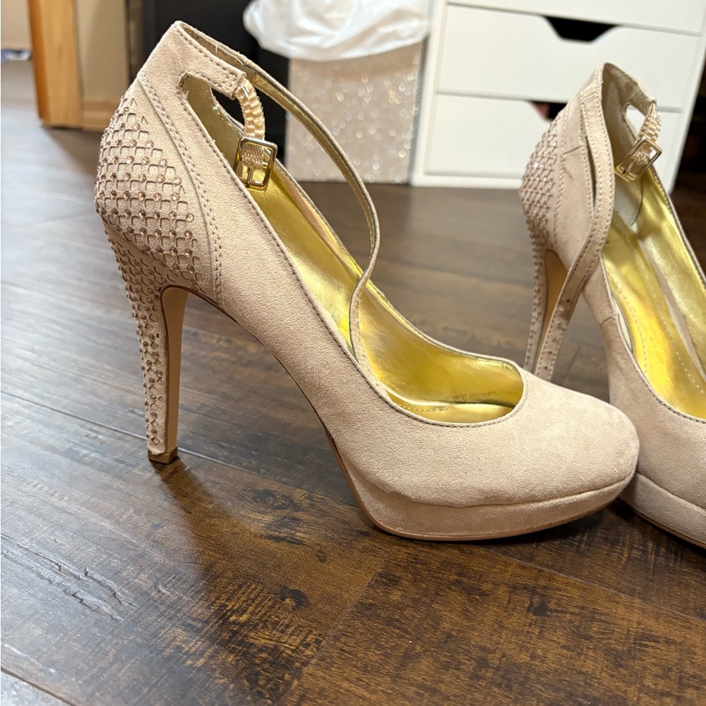 Nude high heels